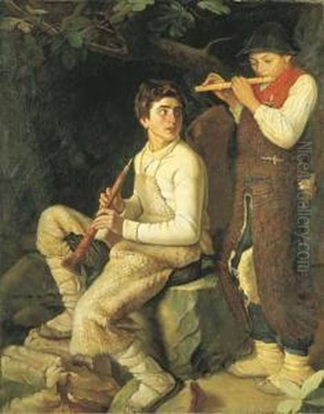 Pastorale Oil Painting by Orazio Amato