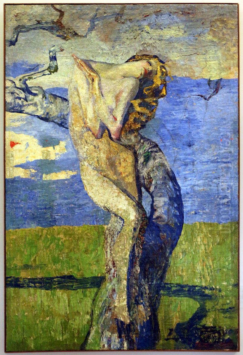 Nudo Femminile Oil Painting by Giuseppe Amisani