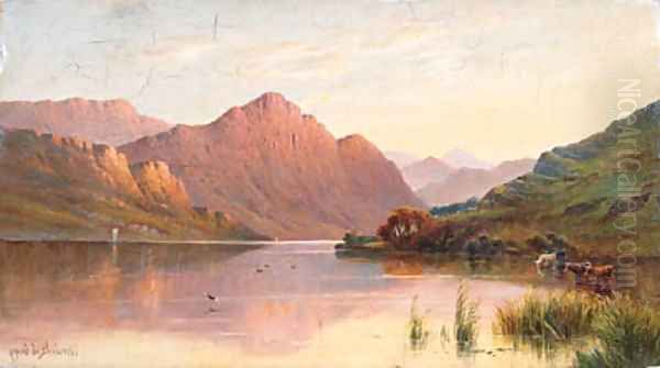 Loch Lomond Oil Painting by Alfred de Breanski