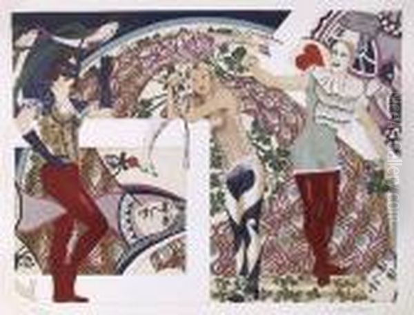 The Building Of A Queen Oil Painting by Robert Anderson