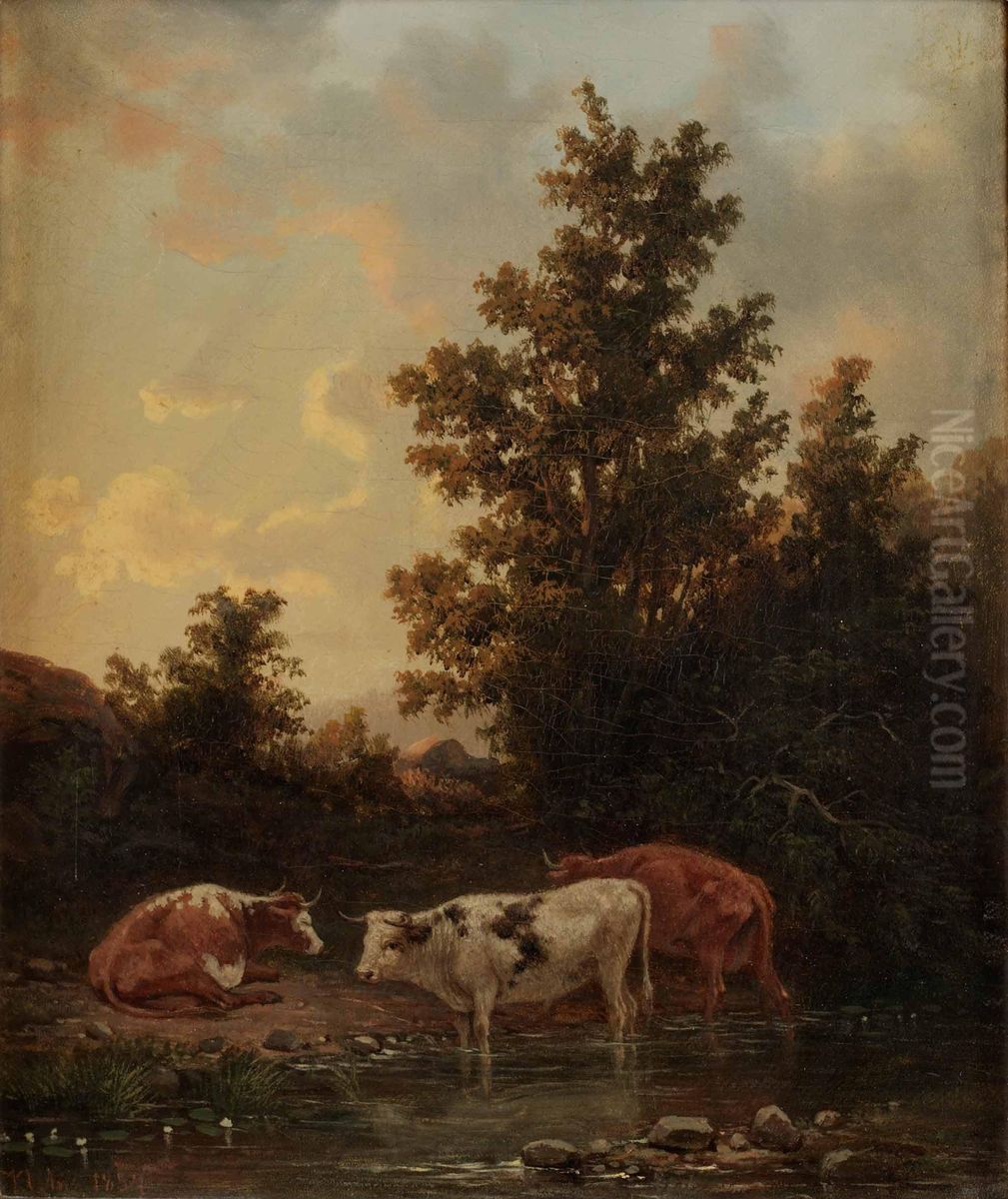 Korna Vattnas Oil Painting by Nils Andersson