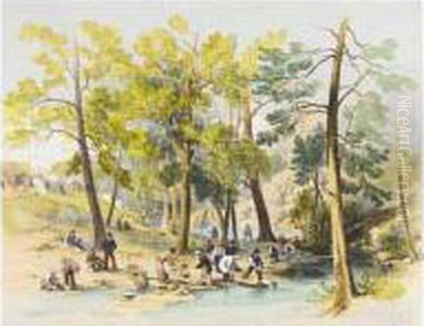 Natural History, Travel,
 Atlases And Maps Oil Painting by George French Angas