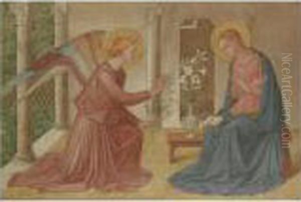 Annunciazione Oil Painting by Fra Angelico (Guido di Pietro)