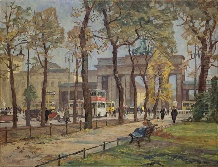 Brandenburger Tor Oil Painting by Otto Antoine