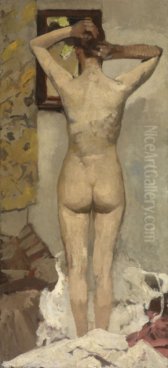 Standing nude Oil Painting by George Hendrik Breitner