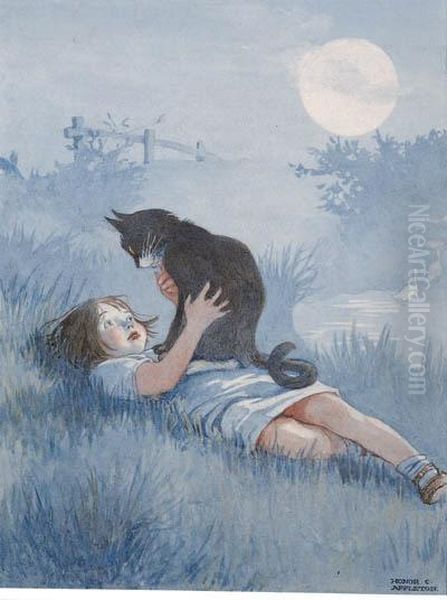 It Was Dear Agrippa Who Had Come To Find Me Oil Painting by Honor Charlotte Appleton