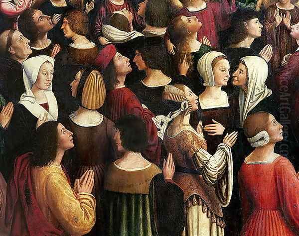 Coronation of the Virgin (detail-1) 1513 Oil Painting by Ludovico Brea