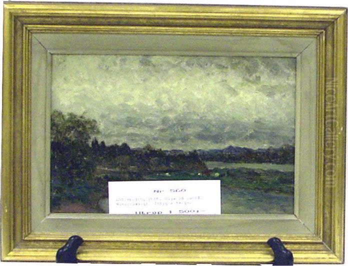 Landskap. Oil Painting by Olof Arborelius