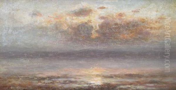 Landscape Oil Painting by Constantin Aricescu