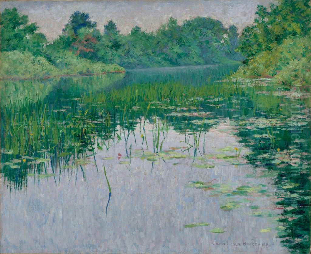 Grey Day on the Charles Oil Painting by John Leslie Breck