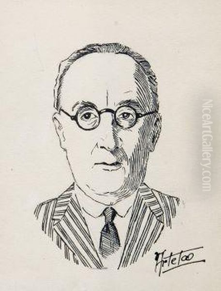 Retrato De D.francisco Javier Elola. Fiscal De La Republica Oil Painting by Aurelio Arteta