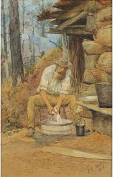 The Morning's Chores Oil Painting by Julian Ashton