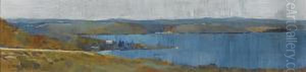 Harbour From Bellevue Hill Oil Painting by Julian Ashton