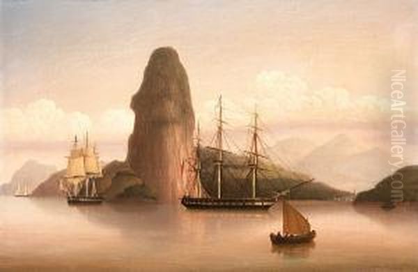 The Entrance To Rio De Janeiro, Brazil Oil Painting by George Mounsey Wheatley Atkinson