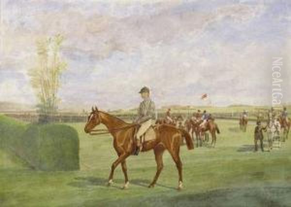 Harry Monte Par Cassidy 
Appartenant A Monsieur Le Comte De Cossette, 1er Juin 1863, Vincennes Oil Painting by Jonny Audy