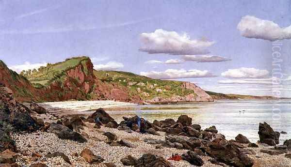 Babbacombe Bay Oil Painting by George Price Boyce