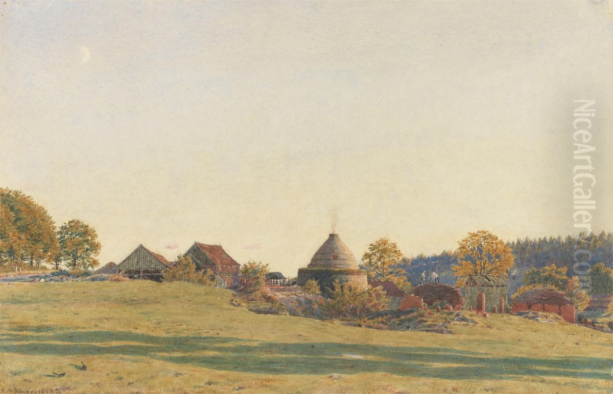 Brickfield at Pitland Street, Surrey Oil Painting by George Price Boyce