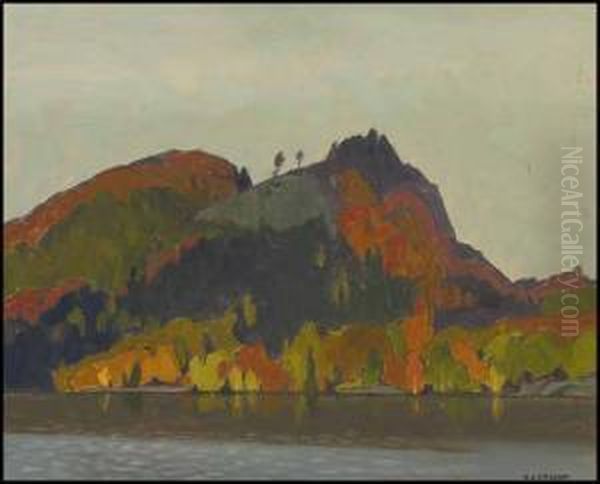 Hills, Penn Lake Oil Painting by Jacques-Andre-Joseph Aved