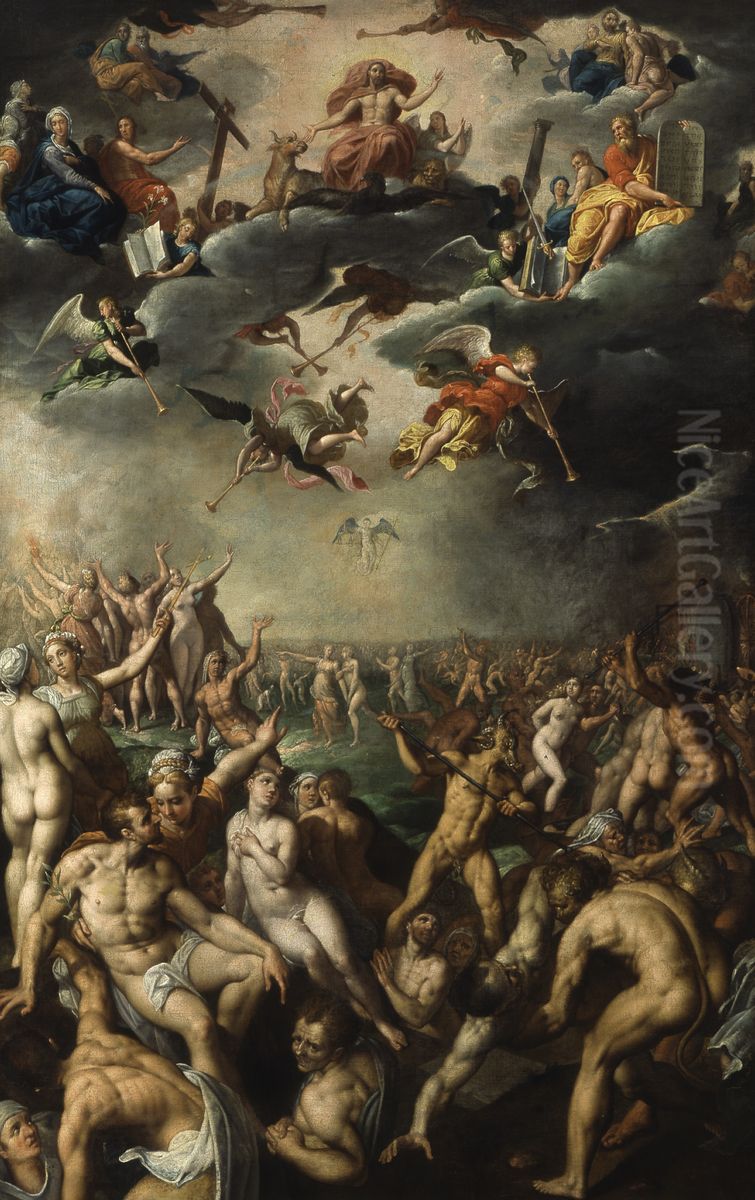 The Last Judgement Oil Painting by Jacob Adriaensz Backer