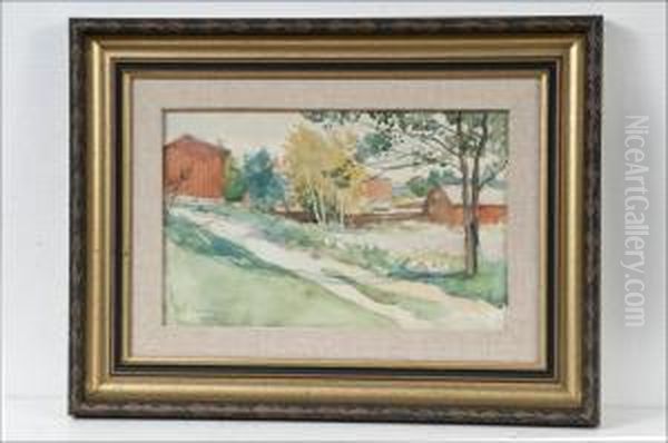 Maisema - Landskap Oil Painting by Hugo Elias Backmansson