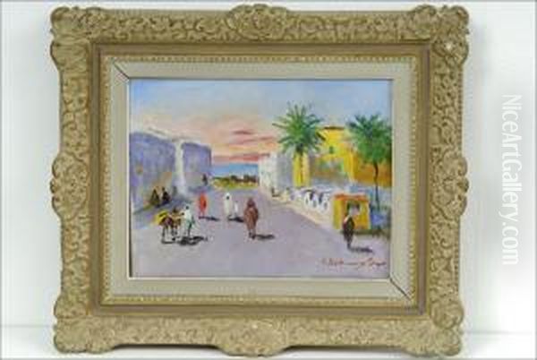 Tangerista- Fran Tanger Oil Painting by Hugo Elias Backmansson