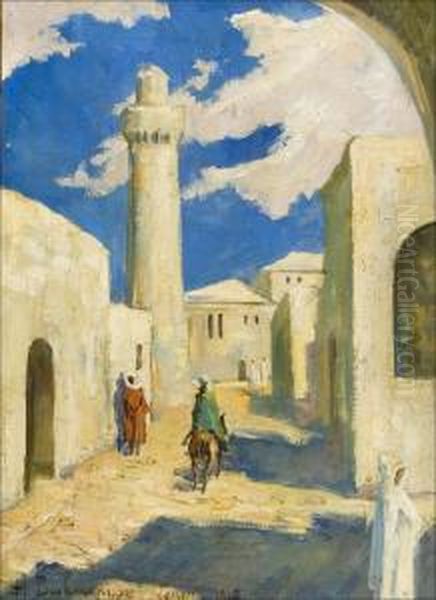 Nakymatangerista. Oil Painting by Hugo Elias Backmansson