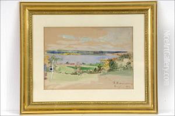 Nakoalapaikalta - Fran Utsiktsplatsen. Oil Painting by Hugo Elias Backmansson