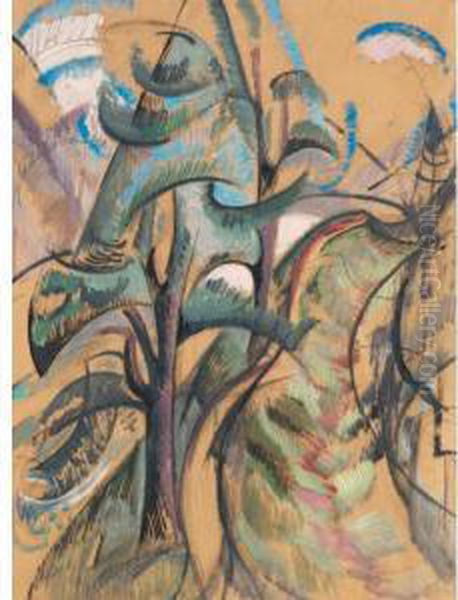 Beyond The Radiant Valley (riederfurka) Oil Painting by David Bailly