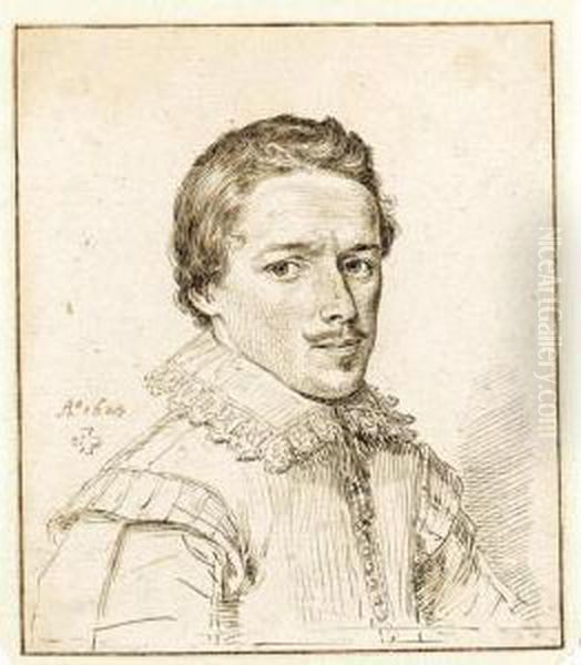 Portrait Of A Young Man Oil Painting by David Bailly