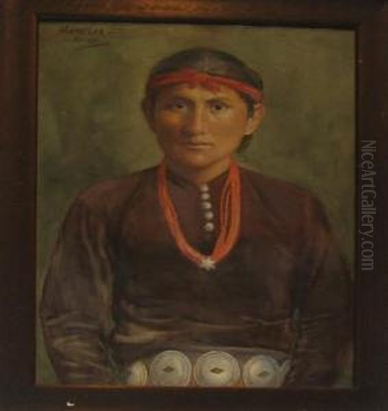 Mamelia Navajo Oil Painting by Elizabeth Gowdy Baker