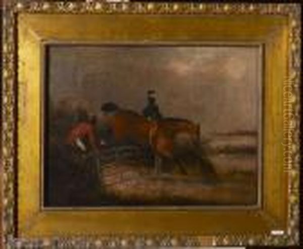 The Fence. Oil Painting by Arthur Baker-Clack