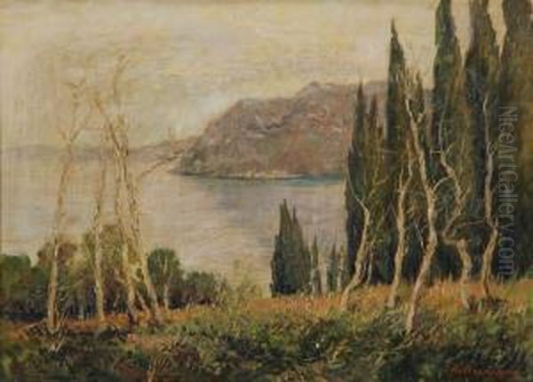 Sul Lago Maggiore Oil Painting by Guglielmo Baldassini