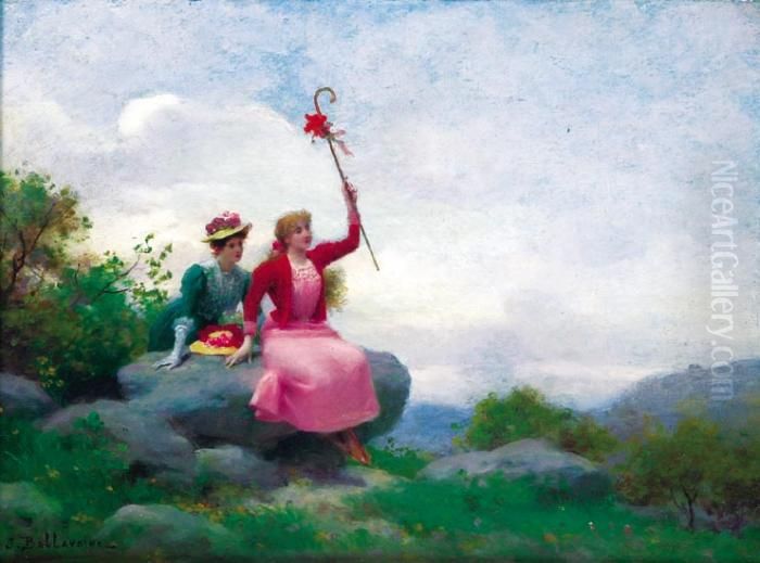 Partie De Campagne Oil Painting by Jules Frederic Ballavoine