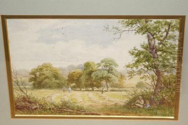 The Lunch Picnic Oil Painting by Alfred Banner