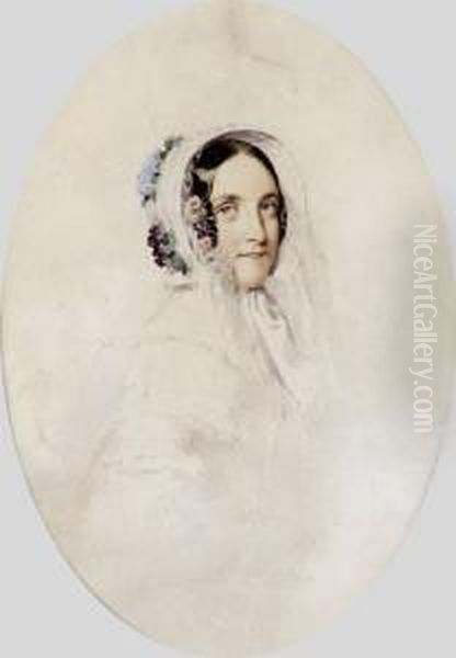 Margareth Atkinson Portreja Oil Painting by Miklos Barabas