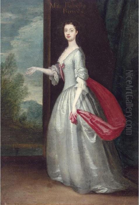 Portrait Of Miss Elizabeth (isabella) Bowes Oil Painting by Thomas Bardwell