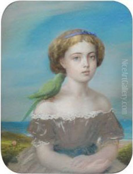 Portrait Presume D'elizabeth Gudin Oil Painting by Theodore Gudin