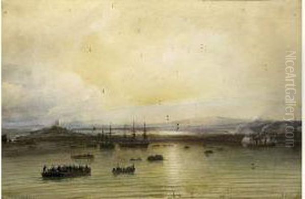  Souvenir De Sidi Terneh  Oil Painting by Theodore Gudin