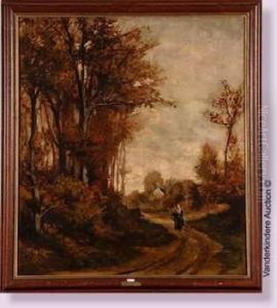 Chemin Anime Oil Painting by Theodore Baron