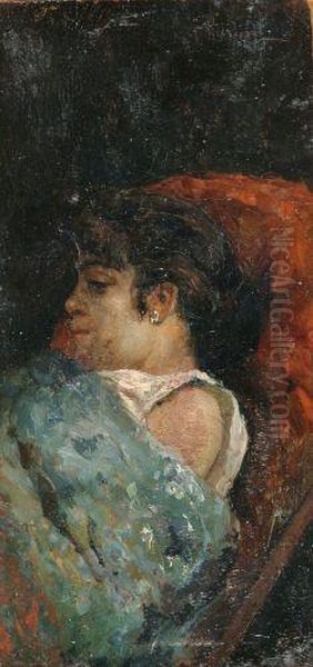 Rimembranze Oil Painting by Carlo Adolfo Barone