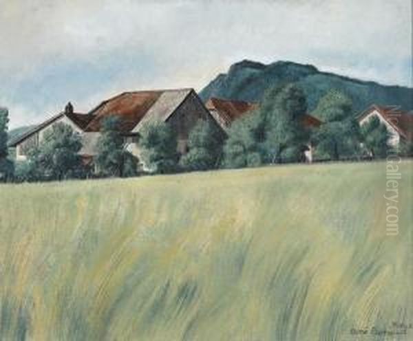 Mornex Oil Painting by Aime Barraud