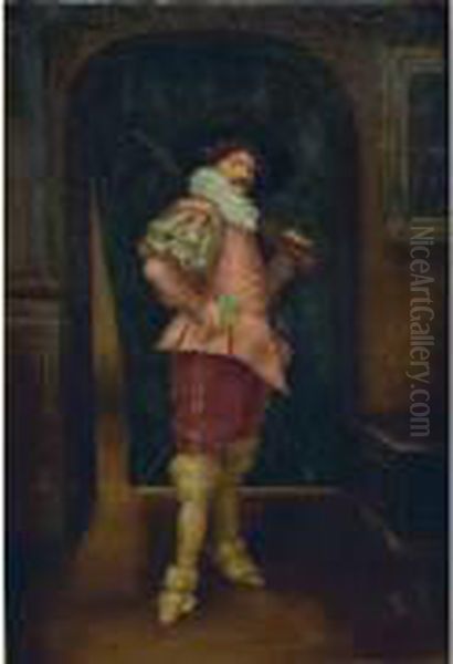 Le Mousquetaire Oil Painting by Gustave Barrier