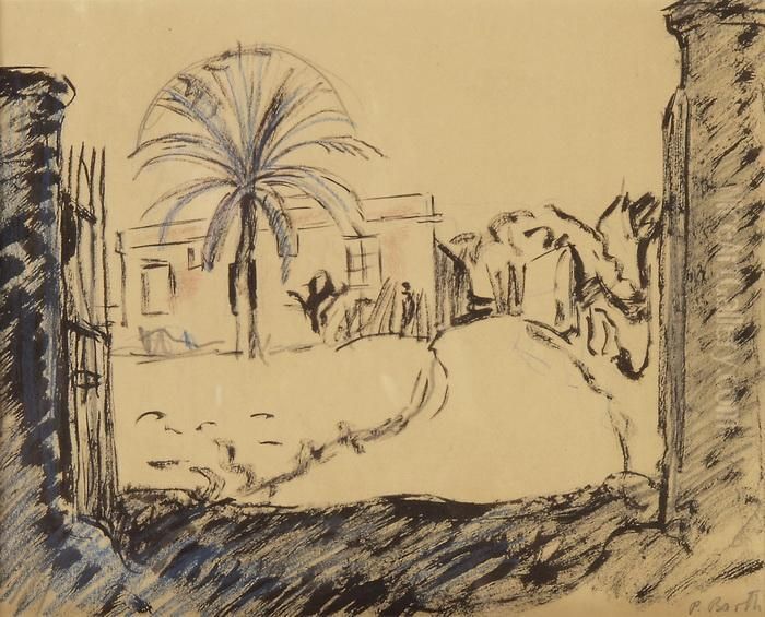 Sudliche Landschaft Oil Painting by Paul Basilius Barth