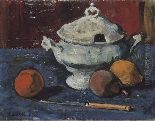 Stillleben Mit Suppenschussel Oil Painting by Paul Basilius Barth