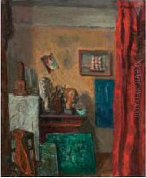 Atelier Oil Painting by Paul Basilius Barth