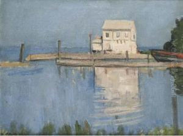 Riesmuhle Oil Painting by Paul Basilius Barth