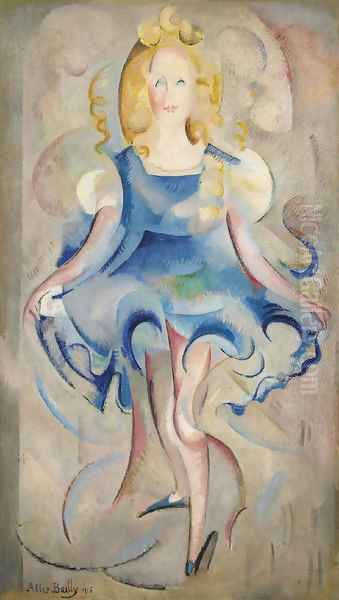 Petite fille qui danse, 1915 Oil Painting by David Bailly
