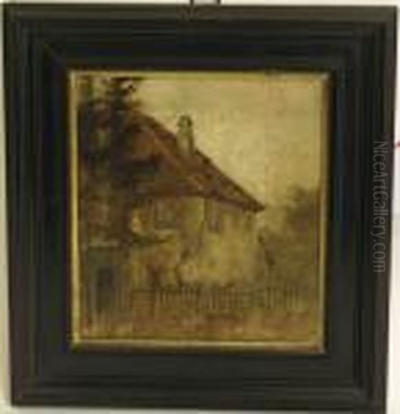 Alter Bundleshof Bei Bamberg Oil Painting by Fritz Bayerlein