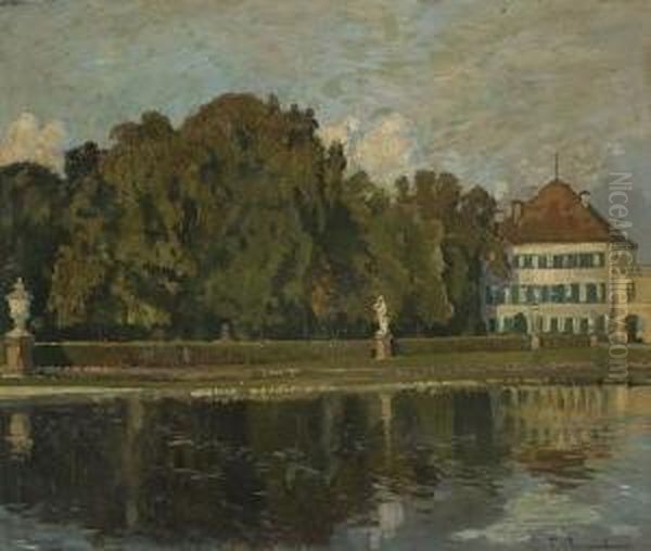 Schloss Nymphenburg Oil Painting by Fritz Bayerlein
