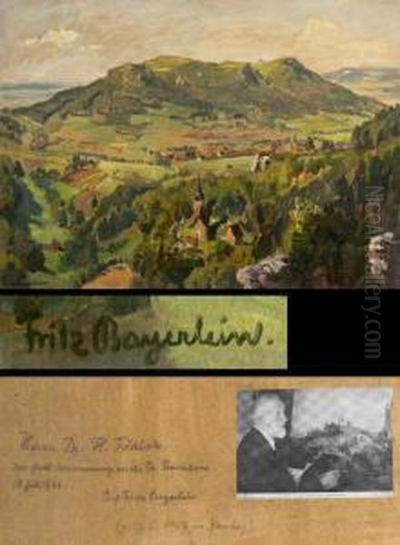 Frankische Schweiz Oil Painting by Fritz Bayerlein